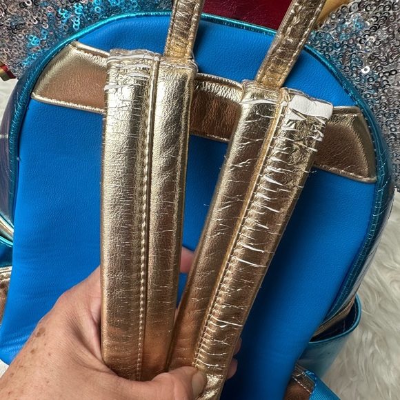 LOUNGEFLY DISNEY DUMBO MAIN ATTRACTION MINI BACKPACK + EARS - Picture 4 of 7